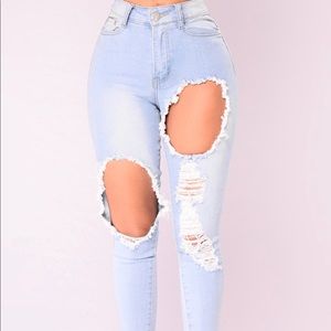 Light Denim Skinny Jeans